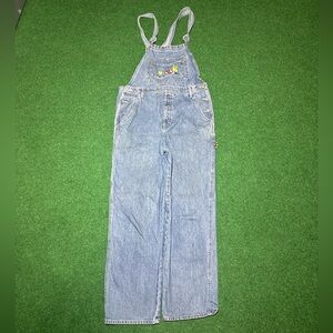 Vintage 90s M&M Embroidered Retro Carpenter Adult Large 34x30 Denim Overalls